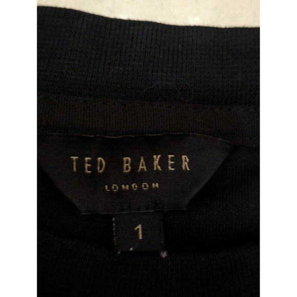 Ted Baker London Women's Long Sleeve Pullover Sweatshirt Black Casual Top Jumper - Picture 9 of 10